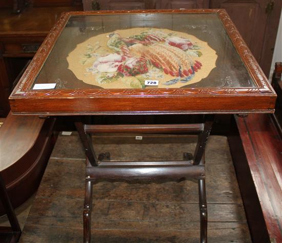 Stumpwork folding table